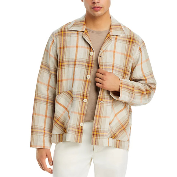 Nicholas Daley 3 Pocket Collared Cardigan Nd Summer Tartan Size M - Picture 1 of 5